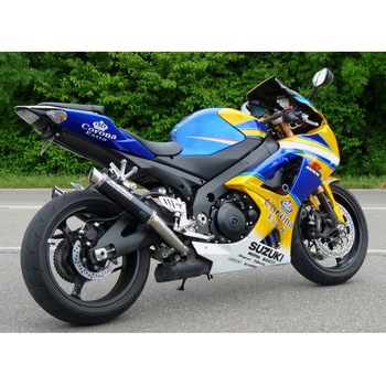 スリップオンマフラー 4-2 ステンレス ブラック GP1 EURO公道走行認可 for GSX-R 1000(07-08) BODIS (ボディス)