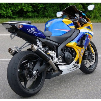 スリップオンマフラー 4-2 ステンレス ブラック GP1 EURO公道走行認可 for GSX-R 1000(07-08) BODIS (ボディス)