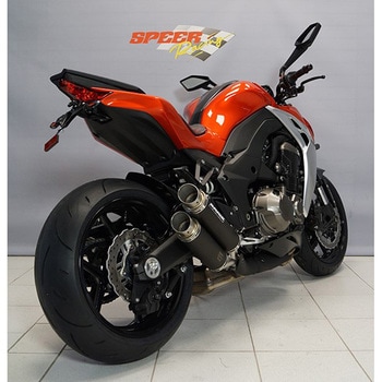 KZ1000-009 スリップオンマフラー 4-4 ステンレス-ブラック