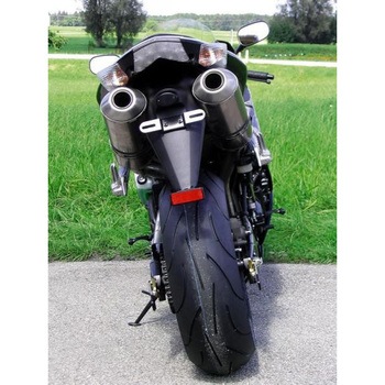 スリップオンマフラー セット Y-パイプ付 ーチタンー オーバル Q2 EURO公道走行認可 for NINJA ZX-10R(06-07) BODIS (ボディス)