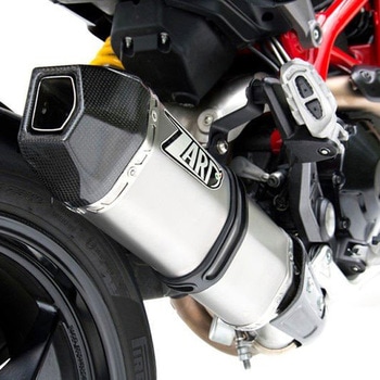 チタン スリップオン + カーボンエンドキャップ DUCATI HYPERMOTARD SP (2013) - ZARD (ザード)