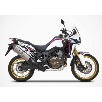 チタン スリップオン + カーボンエンドキャップ HONDA アフリカツイン (2016-2019) ZARD (ザード)