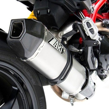 チタン レーシング スリップオン + カーボンエンドキャップ DUCATI HYPERMOTARD SP (2013) - ZARD (ザード)