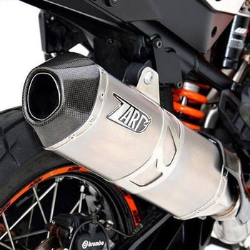 チタン レーシング スリップオン + カーボンエンドキャップ KTM 1050/1190/1290 ADVENTURE (2013-2016) ZARD (ザード)