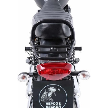 チューブトップケースキャリア - ブラック Kawasaki W 800 Street/Cafe (2019-) HEPCO&BECKER (ヘプコ&ベッカー)