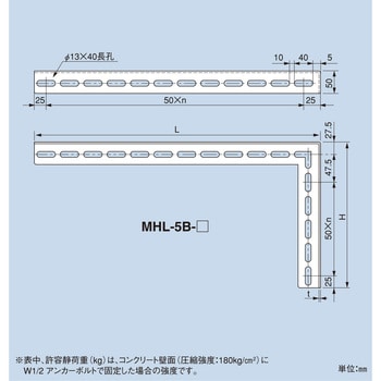 MHL-5B-300 SUS マルチブラケット ステンレス製(SUS304) 1本 南電機