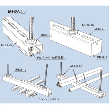 マルチハンガー付属品 電気亜鉛めっき仕上げ (ユニクロ) 南電機
