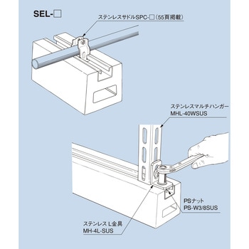 サスベース ステンレスハンガーレールタイプ H-100 南電機 レース