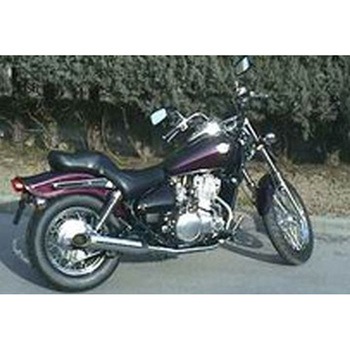 デュアルマフラー Custom Silenced クロム Kawasaki EN 500 CLASSIC (96) Marving Exhaust (マービングエキゾースト)