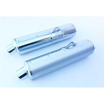 デュアルマフラー Cylindrical &Oslash； 114 クロム + アルミニウム Suzuki GSX 1100 R W ( Marving Exhaust (マービングエキゾースト)