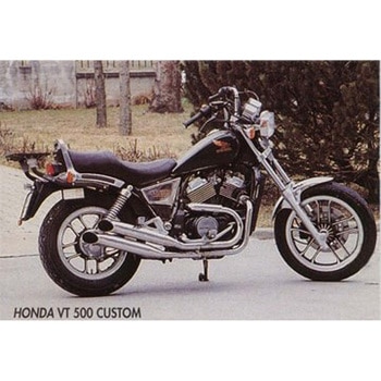 デュアルマフラー Legend クロム Honda VT 500 CUSTOM Marving Exhaust (マービングエキゾースト)