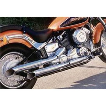 デュアルマフラー Legend クロム Yamaha XVS 650 DRAG STAR (97-03) Marving Exhaust (マービングエキゾースト)