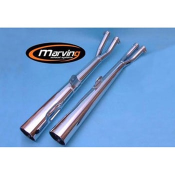 デュアルマフラー Marvi クロム Honda CB 500 FOUR - Marving Exhaust (マービングエキゾースト)