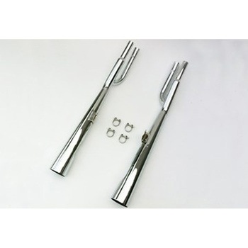 デュアルマフラー Marvi クロム Honda CB 650 C CUSTOM - Marving Exhaust (マービングエキゾースト)