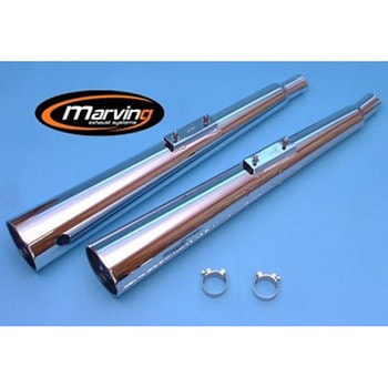 デュアルマフラー Marvi クロム Kawasaki Z 650 - Marving Exhaust (マービングエキゾースト)