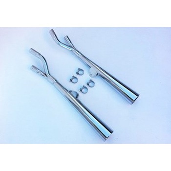 デュアルマフラー Marvi クロム Suzuki GS 1000 (78-) - Marving Exhaust (マービングエキゾースト)