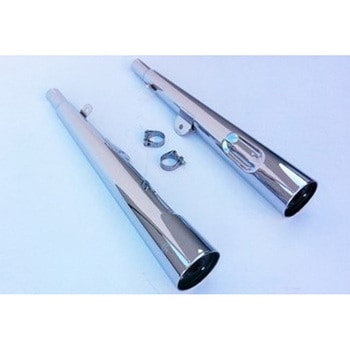 デュアルマフラー Marvi クロム Suzuki GS 400 Marving Exhaust (マービングエキゾースト)