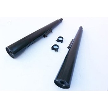 デュアルマフラー Marvi ブラック Kawasaki Z 550 GP Marving Exhaust (マービングエキゾースト)