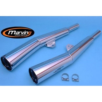 デュアルマフラー Master クロム Kawasaki Z 1100 A Marving Exhaust (マービングエキゾースト)