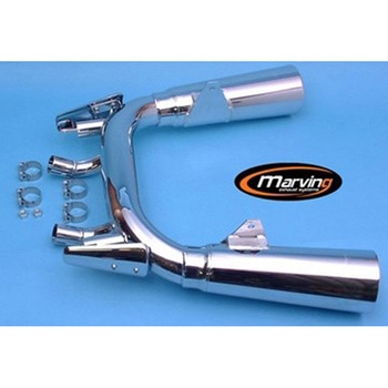 デュアルマフラー Master クロム Yamaha 1200 V MAX Marving Exhaust (マービングエキゾースト)