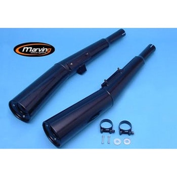 デュアルマフラー Master ブラック Marving Exhaust (マービングエキゾースト)