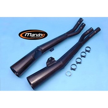 デュアルマフラー Master ブラック Marving Exhaust (マービングエキゾースト)