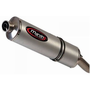 ハイ デュアルマフラー スモールオーバル = 94x124 Superline アルミニウム Marving Exhaust (マービングエキゾースト)