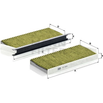 輸入車用キャビンフィルター フレシャスプラス MANN-FILTER