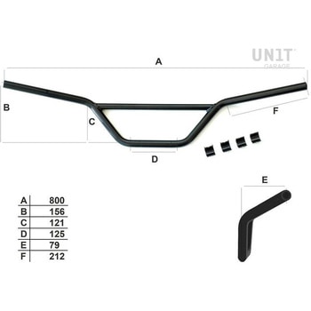 ハンドルバー nineT Comfort | COD. 1613Comfort+ADP UnitGarage (ユニットガレージ)
