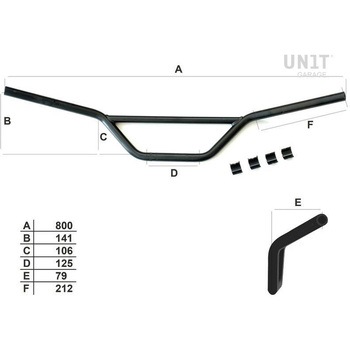 ハンドルバー nineT Ergo | COD. 1613Ergo+ADP UnitGarage (ユニットガレージ)