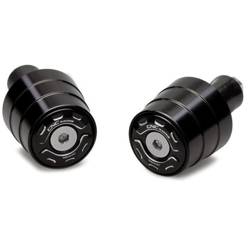 ハンドルバーエンドギア bicolor ブラック/Silver CNC Racing (シーエヌシーレーシング)