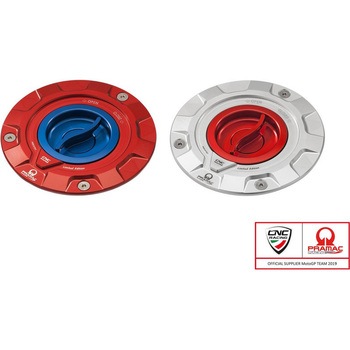 フューエルタンクキャップ Pramac Racing Limited Edition Silver/Red CNC Racing (シーエヌシーレーシング)