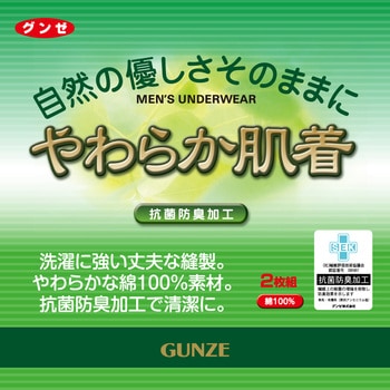 グンゼ やわらか肌着長袖U首2枚組SV6110A グンゼ インナー