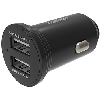 Dc-4.8A USB 2ポート 自動識別 カシムラ