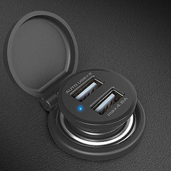 Dc-4.8A USB 2ポート 自動識別 カシムラ