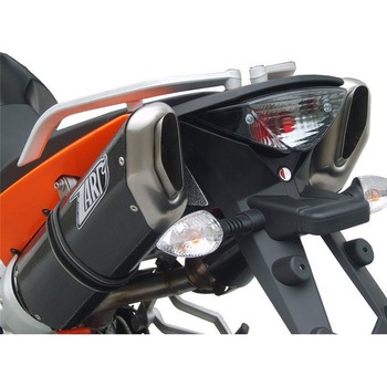 ブラックステンレススチール -ALU スリップオン KTM 950 SM/SMT (2006-2008) - ZARD (ザード)