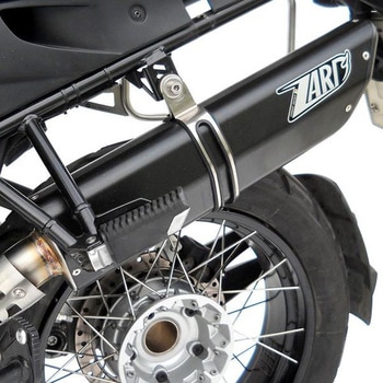 ブラックステンレススチール -ALU レーシング スリップオン BMW R 1200 GS (2004-2009) ZARD (ザード)