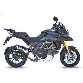 ブラックステンレススチール -ALU レーシング スリップオン DUCATI MULTISTRADA 1200 (2010-2014) - ZARD (ザード)