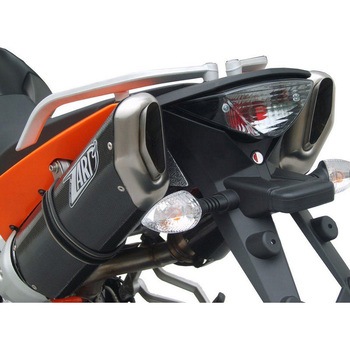 ブラックステンレススチール -ALU レーシング スリップオン KTM 950 SM/SMT (2006-2008) - ZARD (ザード)
