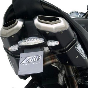 ブラックステンレススチール -ALU レーシング スリップオン SUZUKI B-KING ZARD (ザード)