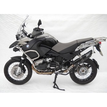 ブラックステンレススチール -カーボン レーシング スリップオン BMW R 1200 GS (2004-2009) ZARD (ザード)