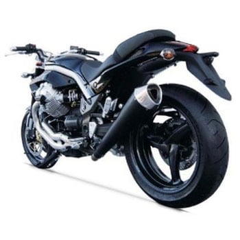 ブラックステンレススチール レーシング スリップオン MOTO GUZZI GRISO ZARD (ザード)