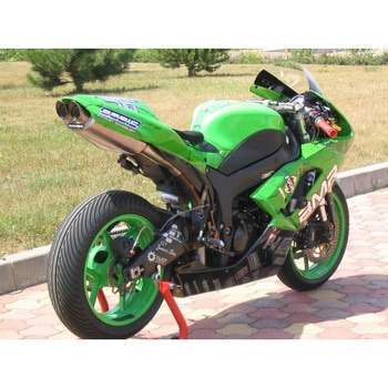 フルエキゾーストシステム ステンレス/フルチタン オーバル Q4 for NINJA ZX-6R(07-08) BODIS (ボディス)