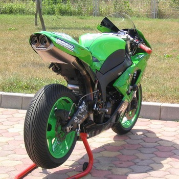 フルエキゾーストシステム ステンレス/フルチタン オーバル Q4 for NINJA ZX-6R(07-08) BODIS (ボディス)