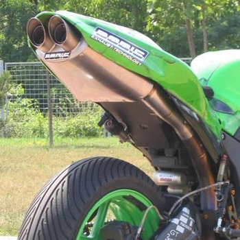 フルエキゾーストシステム ステンレス/フルチタン オーバル Q4 for NINJA ZX-6R(07-08) BODIS (ボディス)