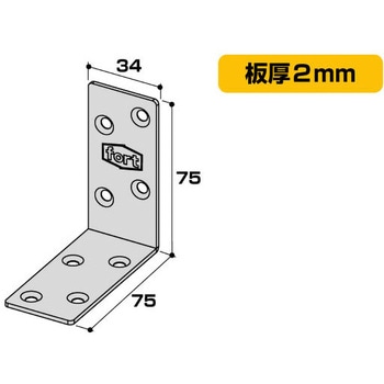 fortユニクロ 2X4用金具 アングルA4-UC fort