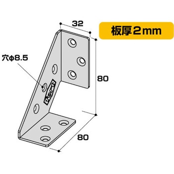 fort黒塗装 2X4用金具 コーナー C1-BK fort