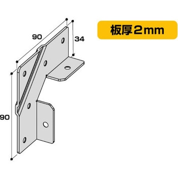 fortユニクロ 2X4用金具 コーナーC2-UC fort