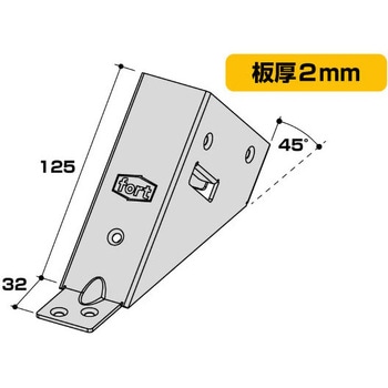 fortユニクロ 2X4用金具 コーナーC3-UC fort