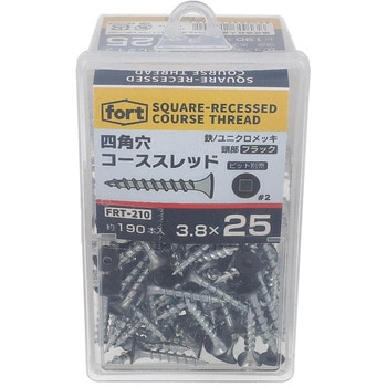 fort黒頭部塗装 コーススレッド 四角穴 fort